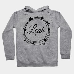 Leah name cute design Hoodie